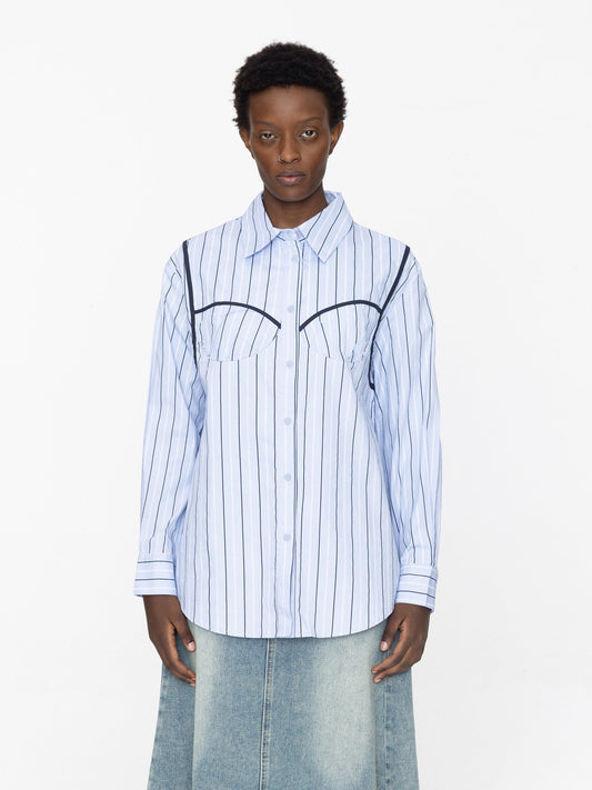 Corset Cup Striped Shirt