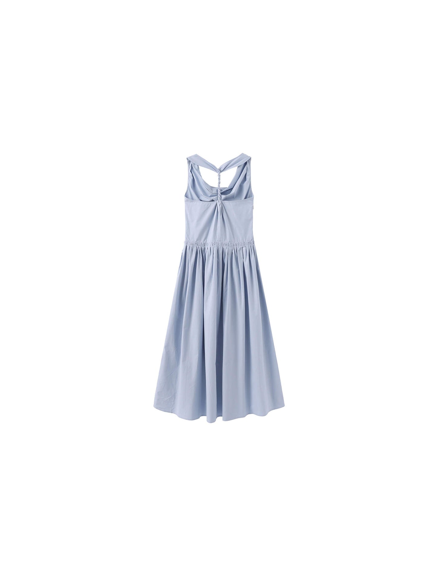 100% Cotton Halter Neck Cowl Dress