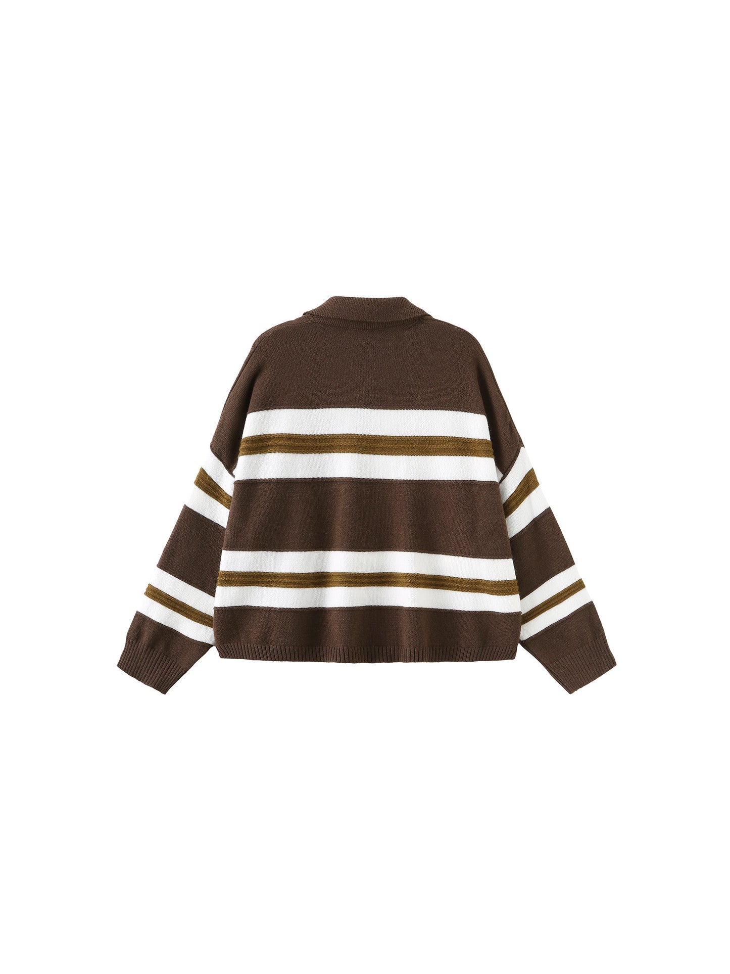 Oversized Contrast Striped Sweater