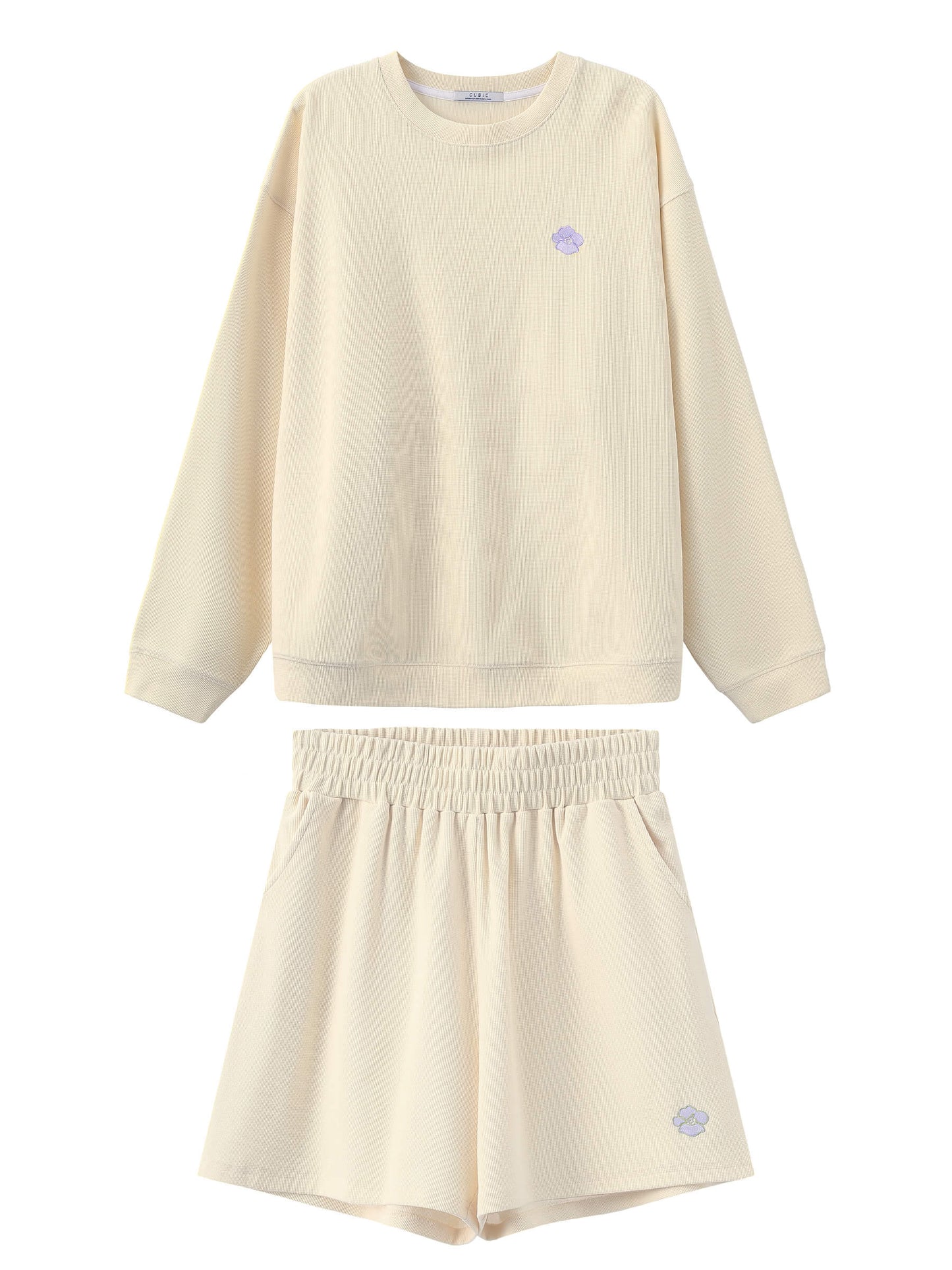 Oversized Long Sleeve T-Shirt and Matching Shorts