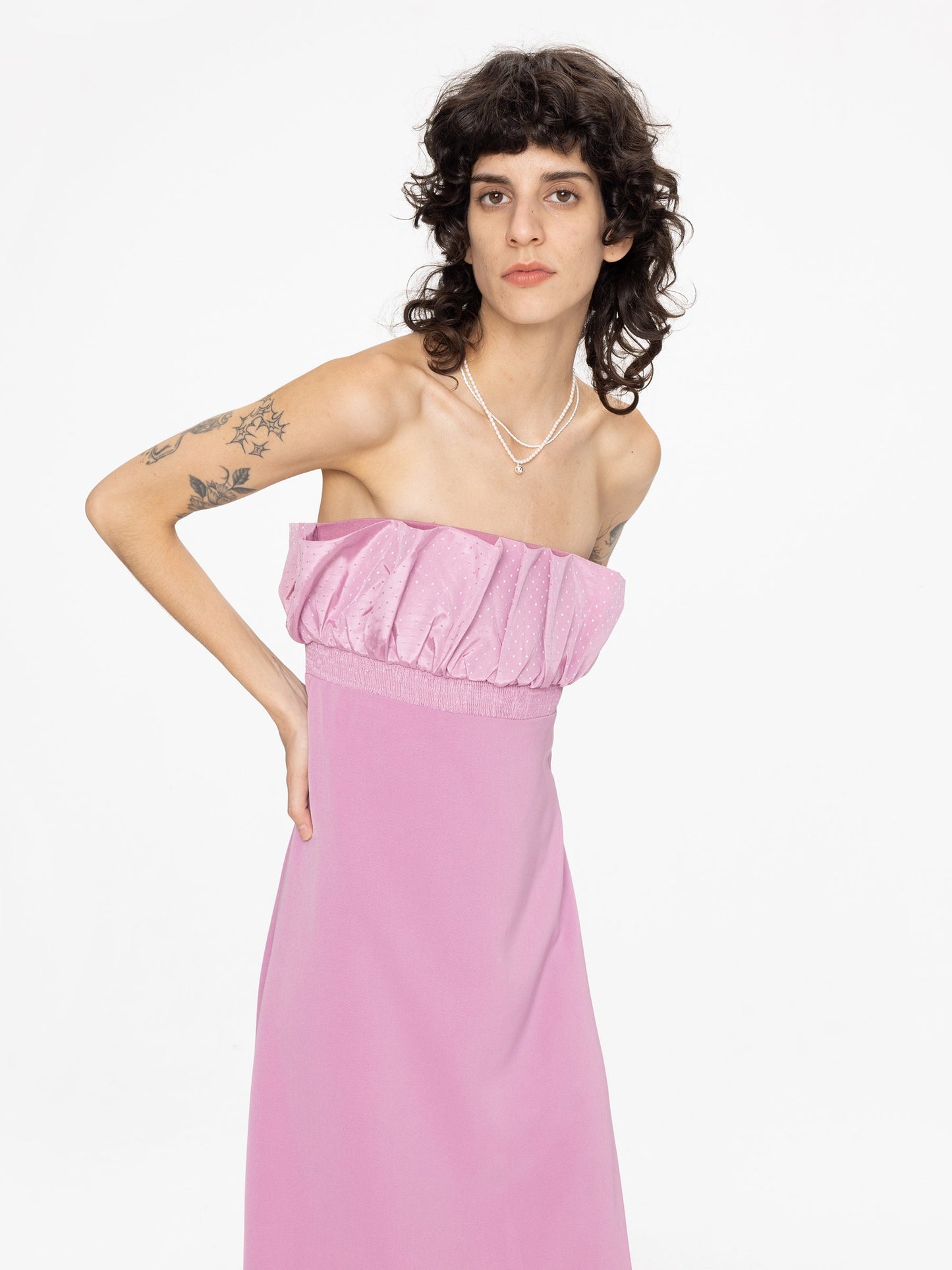 Ruffled Empire Waist Dress