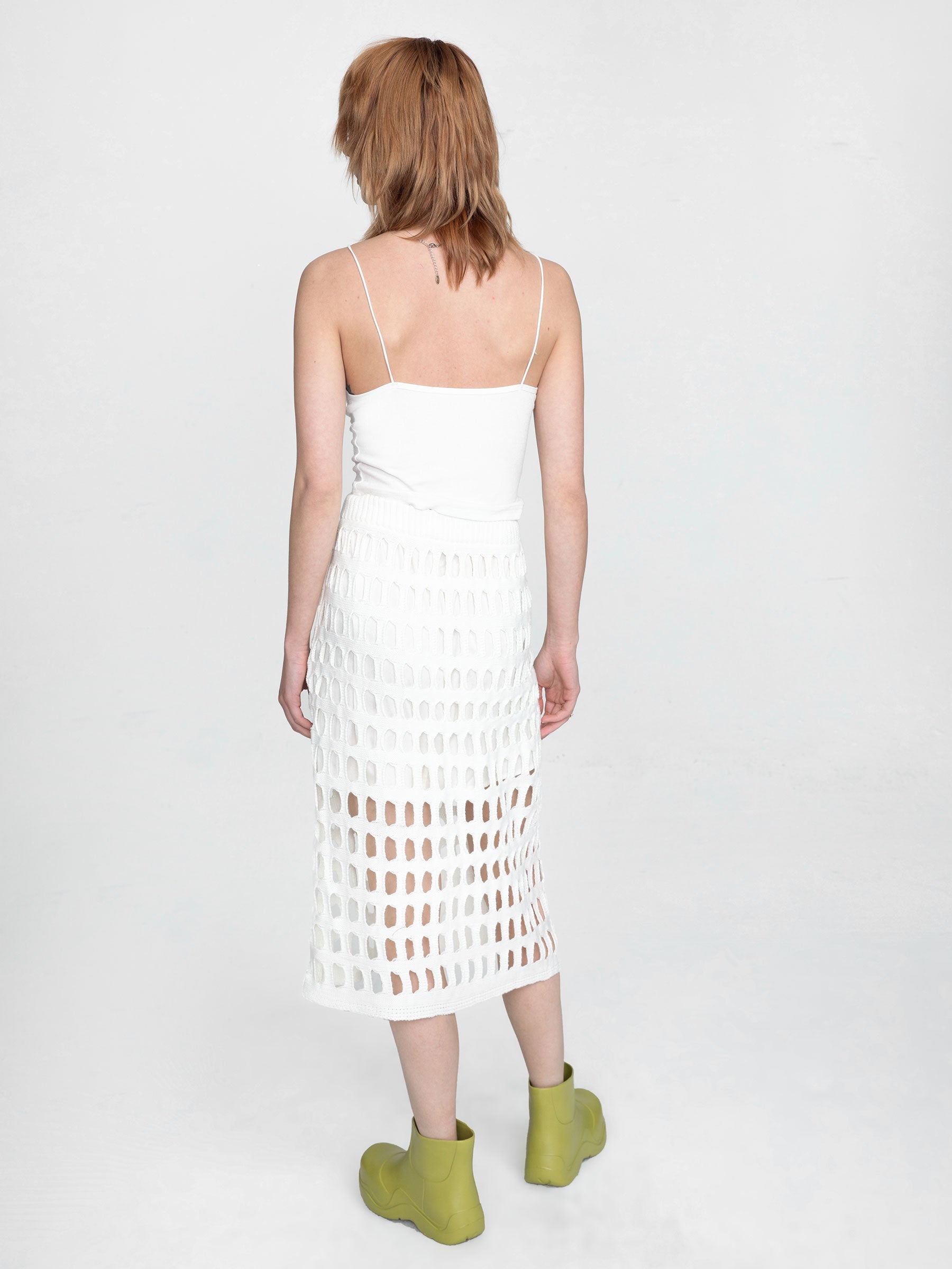CUBIC Women's Large Mesh Midi Skirt