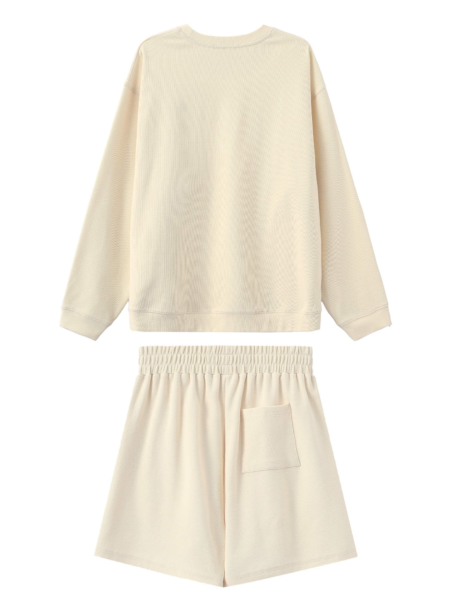 Oversized Long Sleeve T-Shirt and Matching Shorts