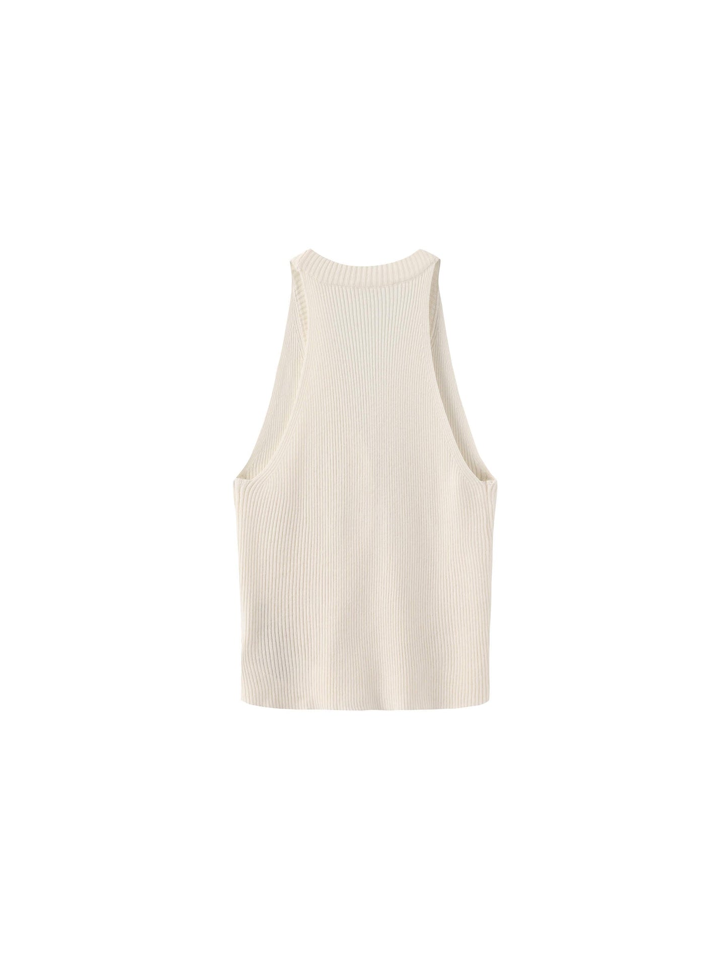 Halter Neck Off-Shoulder Cardigan Vest