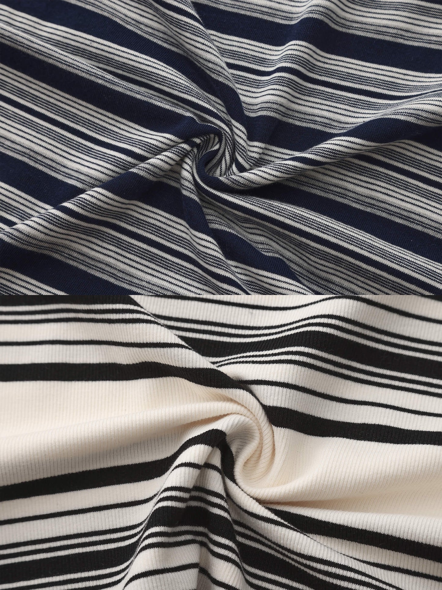 Off-Shoulder Striped Long-Sleeve Tee