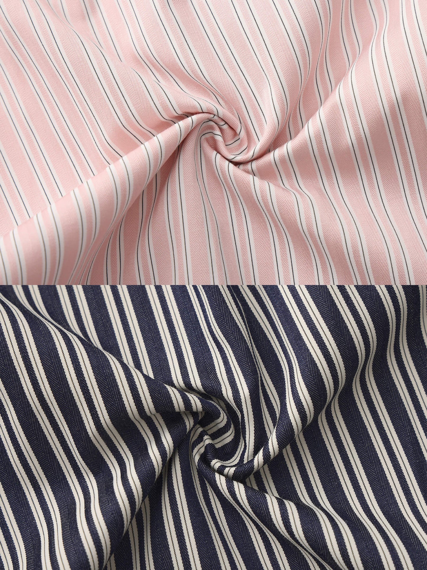 Pleated Striped Wide-Leg Trousers