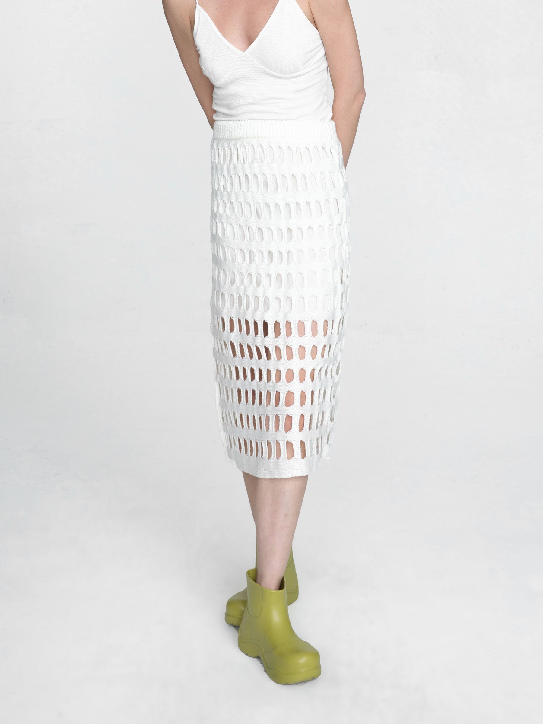 CUBIC Women's Large Mesh Midi Skirt