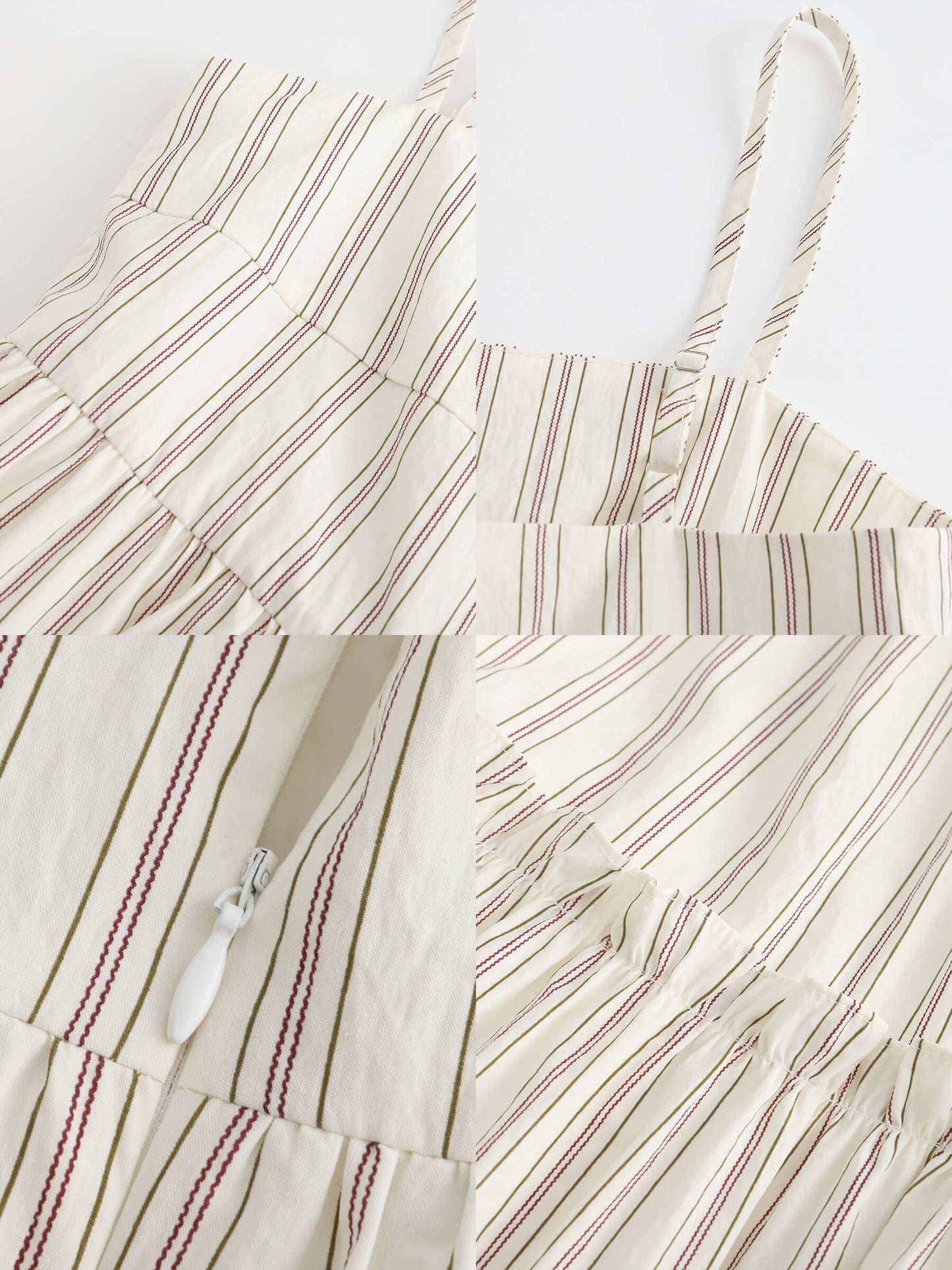 Strap Striped Cake Dress