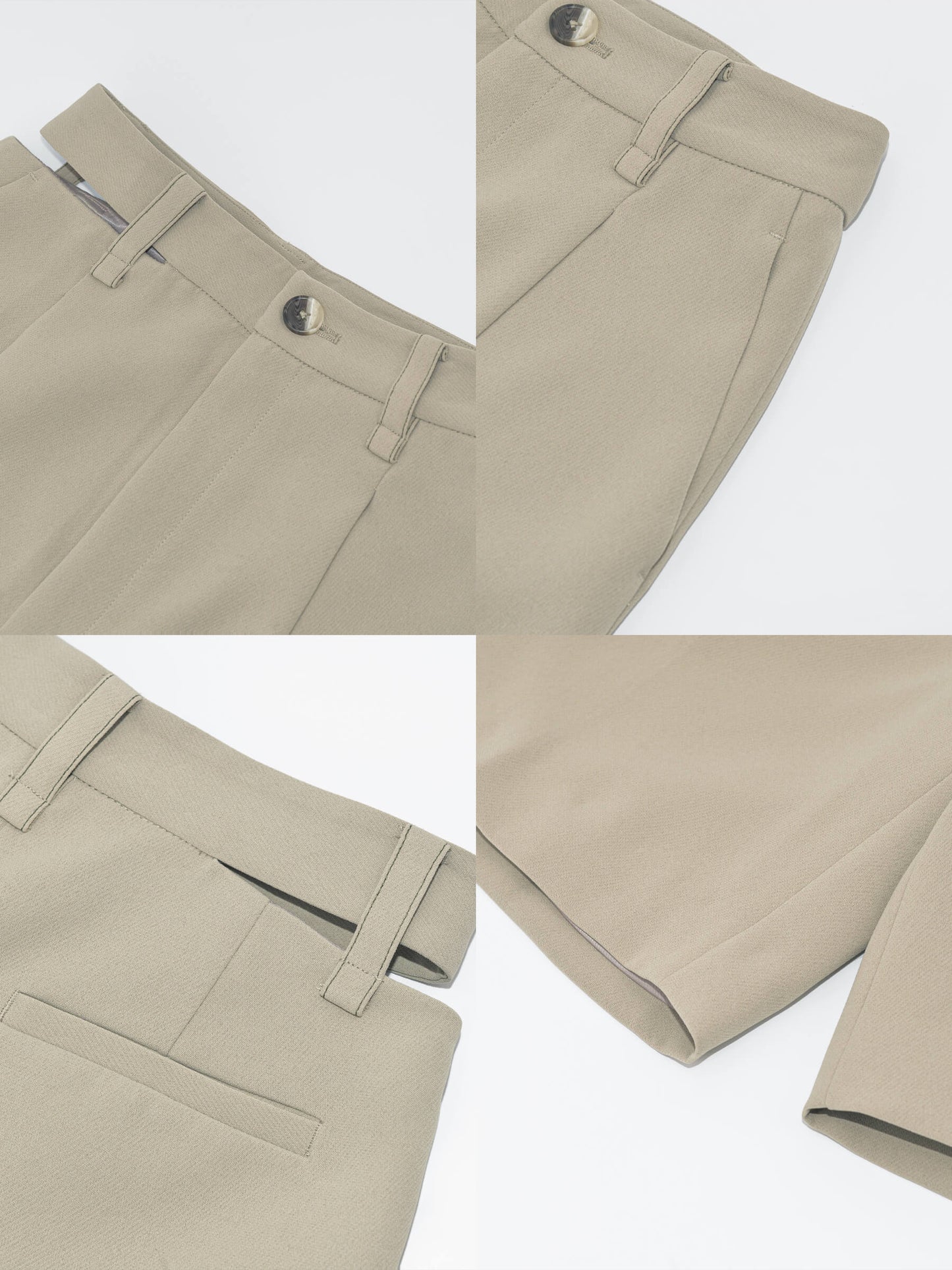Asymmetric Cut Out Tailored Shorts