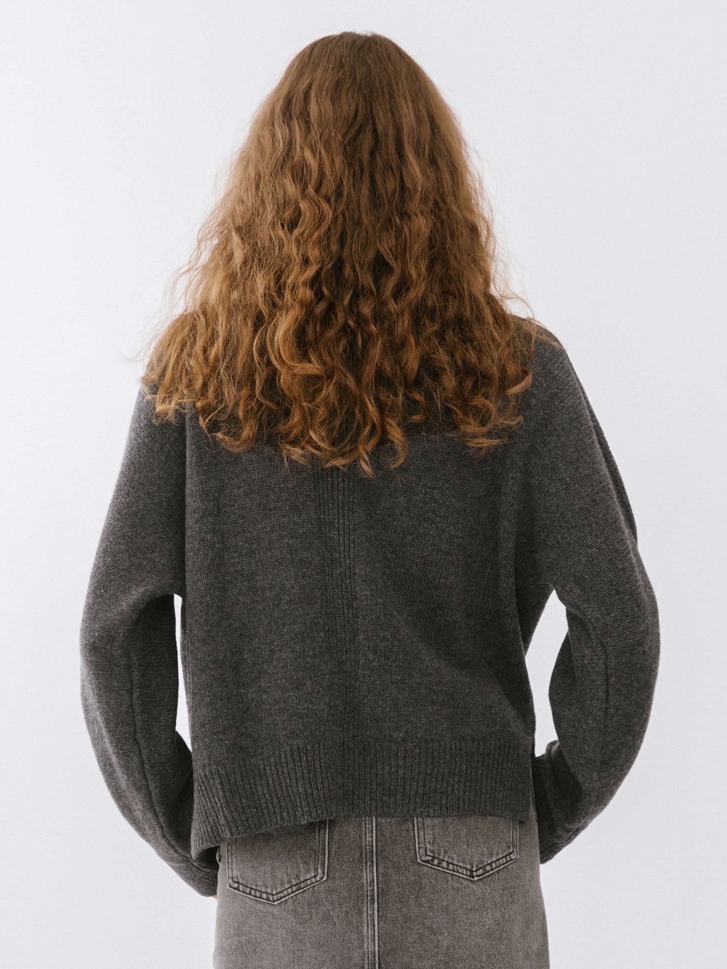 High Neck Sheep Wool Sweater