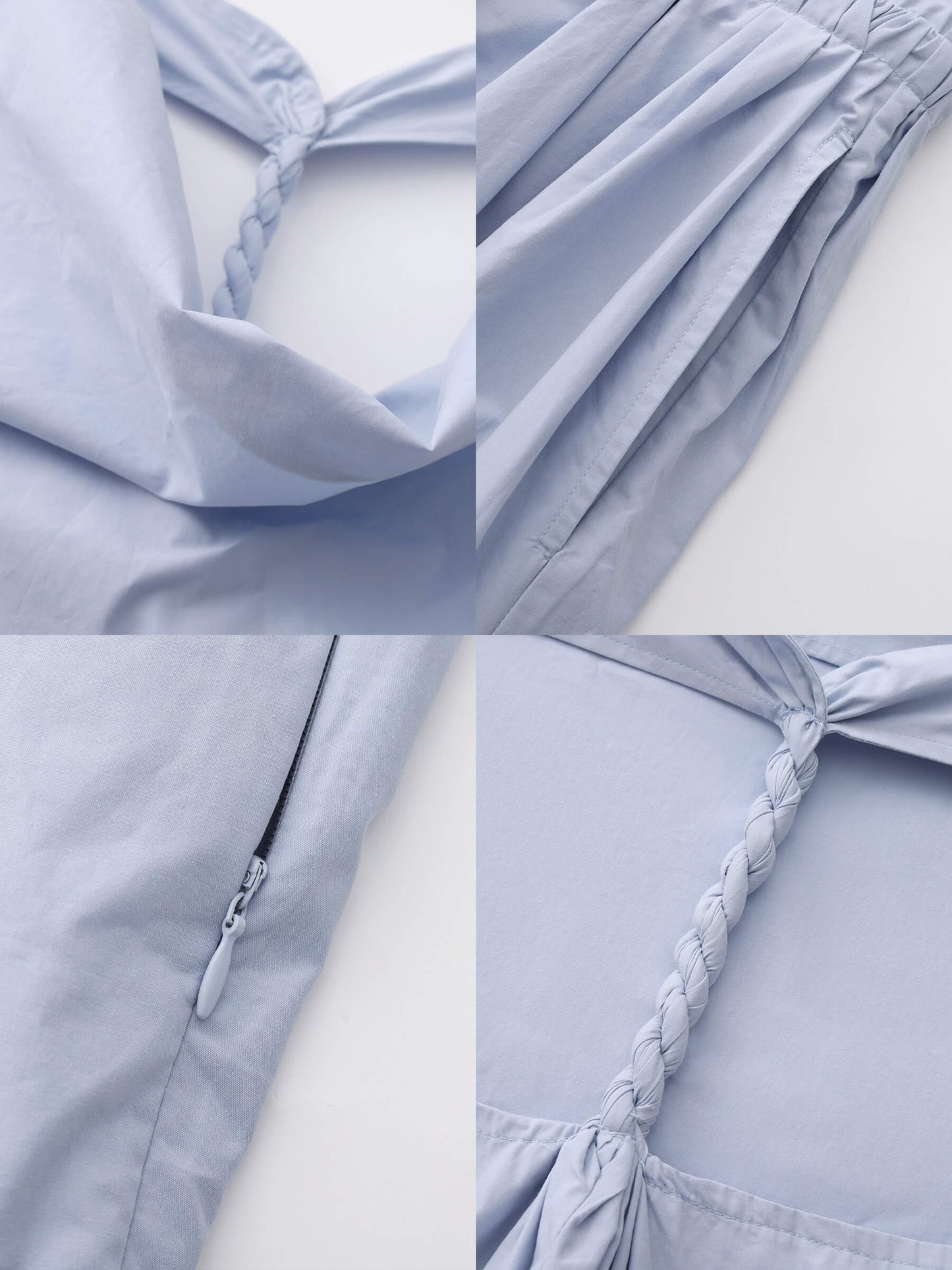 100% Cotton Halter Neck Cowl Dress