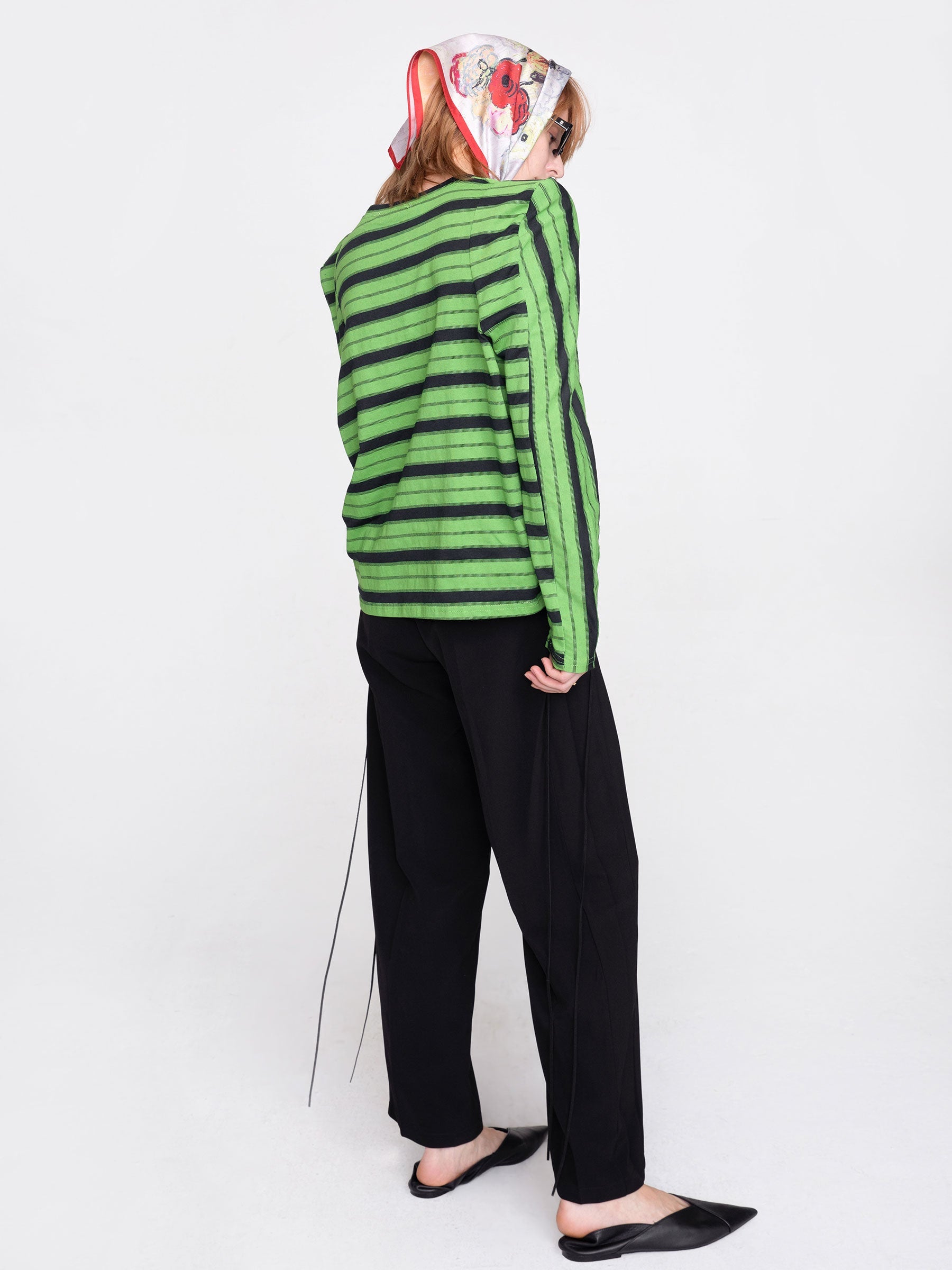 CUBIC Women's Wide Leg Tailored Trousers with Loose Ties