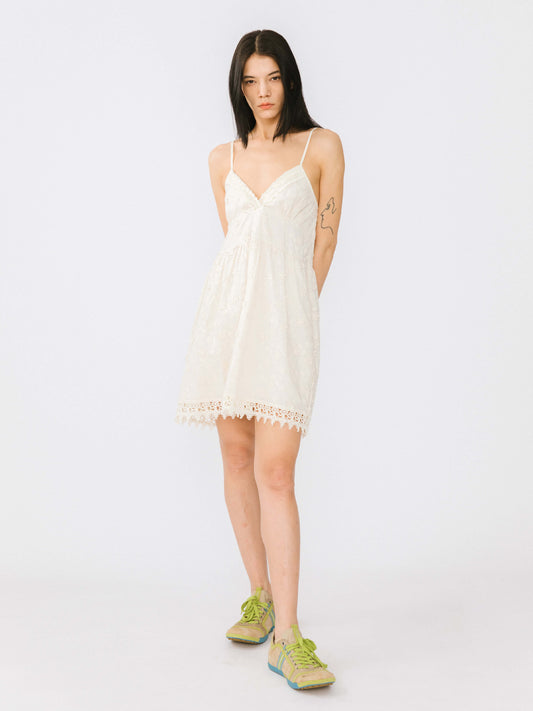 3D Embroidery Lace Sling Dress