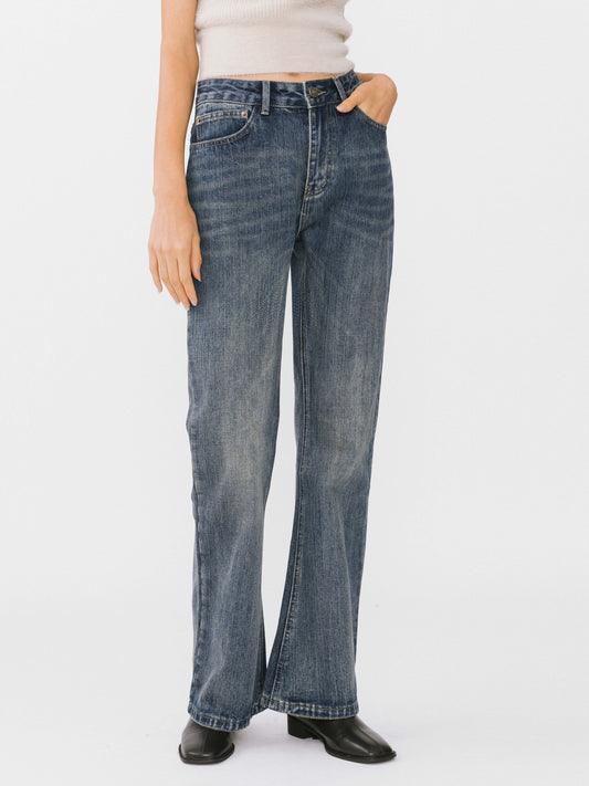 Classic Straight Leg Denim Jeans