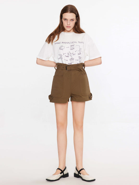 Loose Fit Printed Cotton T-Shirt