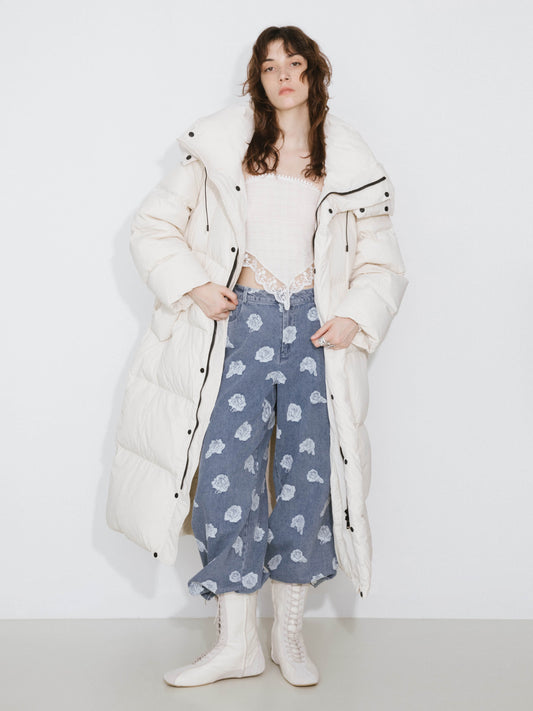 Long A-line Down Coat