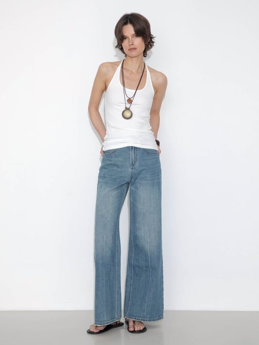 Loose-Fit Flared Vintage Jeans