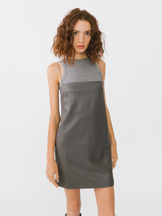Sleeveless Dress With Cord Straps