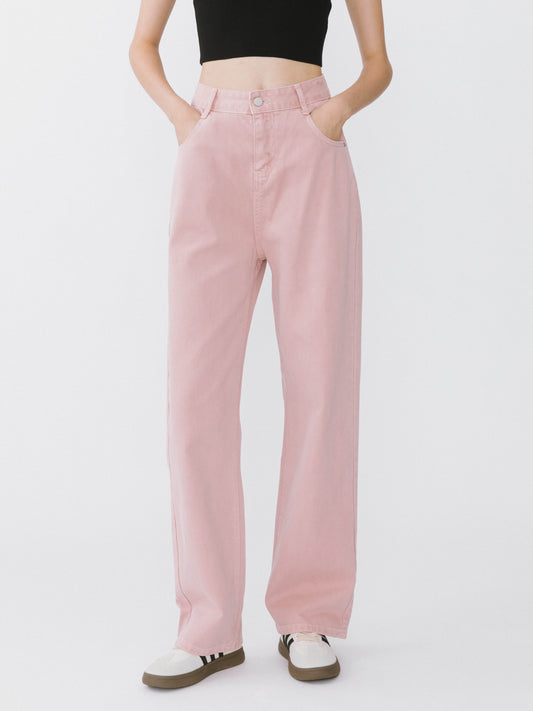 High Waisted Boyfriend Jeans