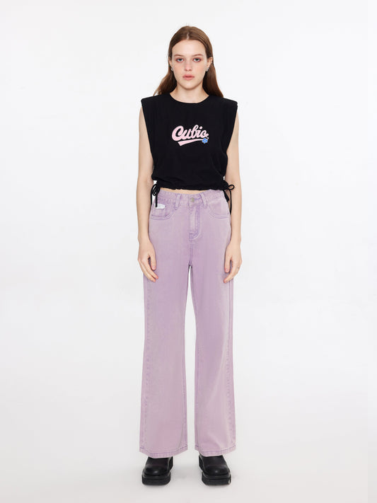 Cubic Power Shoulder Top