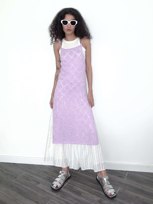 Retro Knitted Jacquard Dress