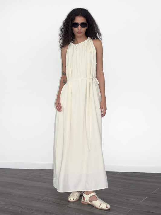 Loose Halterneck Sleeveless Dress