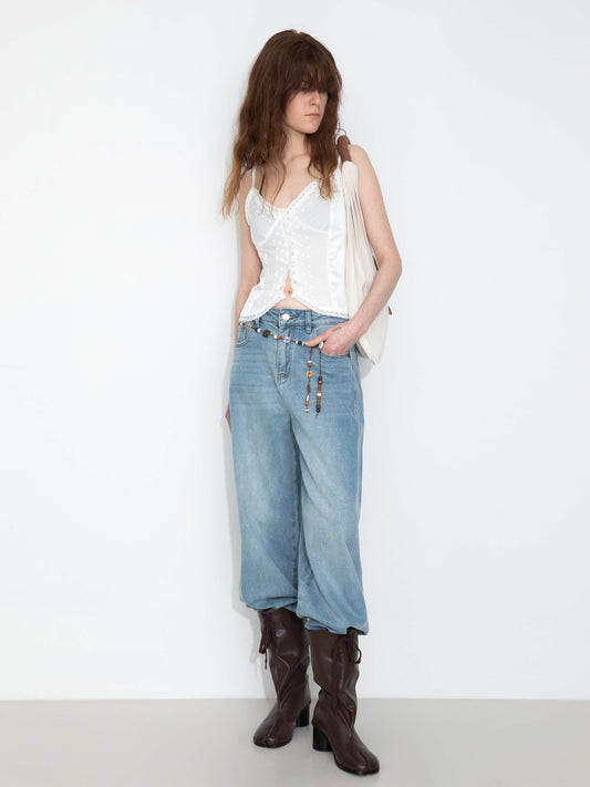 Embroidered lace Tank Top
