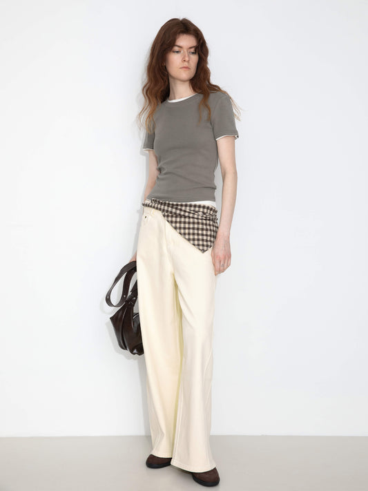 C BY CUBIC Crew Neck Short-Sleeve T-Shirt