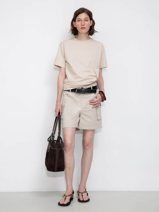 C by CUBIC Oversized Crew Neck Solid T-Shirt