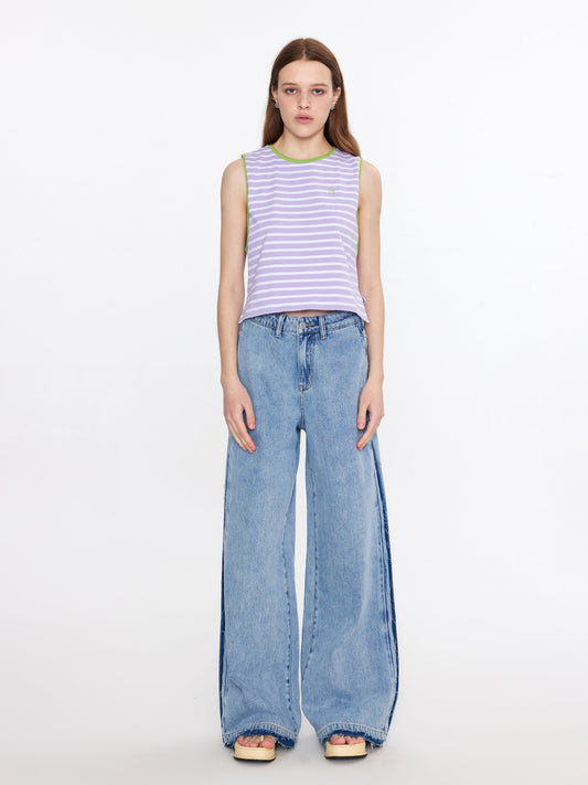 Striped Loose Fit Tank Top