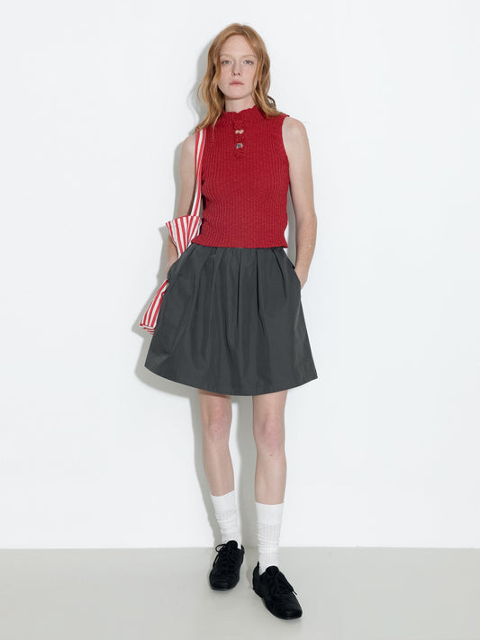 A-line Skirt with Cotton blend