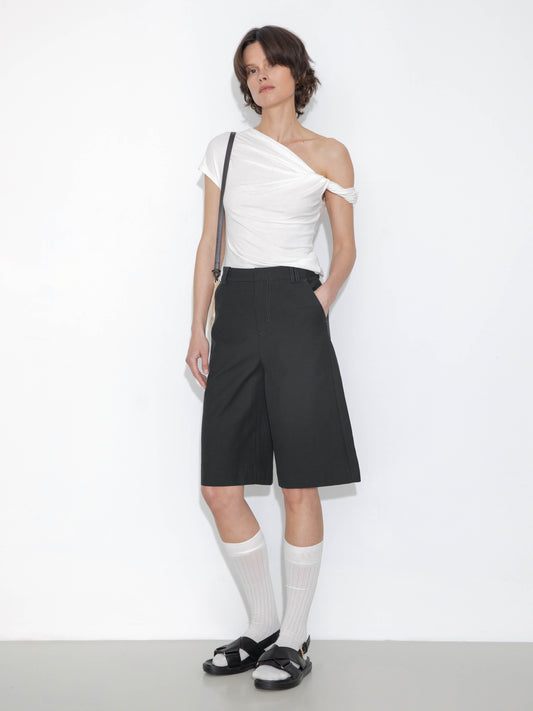 Slim-Fit One-Shoulder T-Shirt
