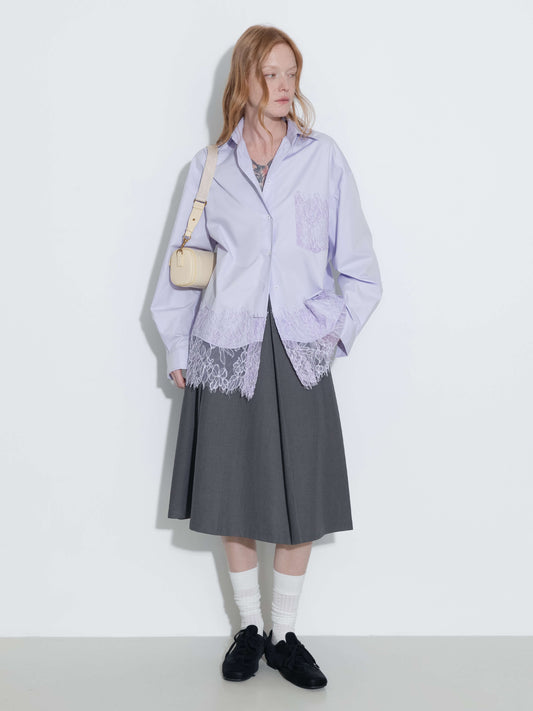 Lace Panel Shirt