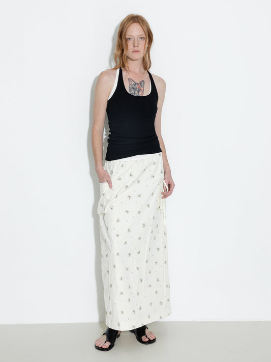 A-line Floral Skirt