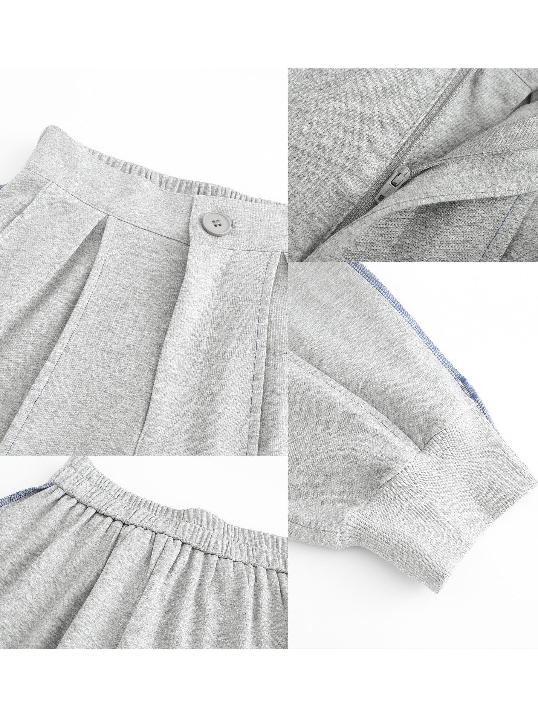 CUBIC Women's High Waisted Cuffed Pleated Pants