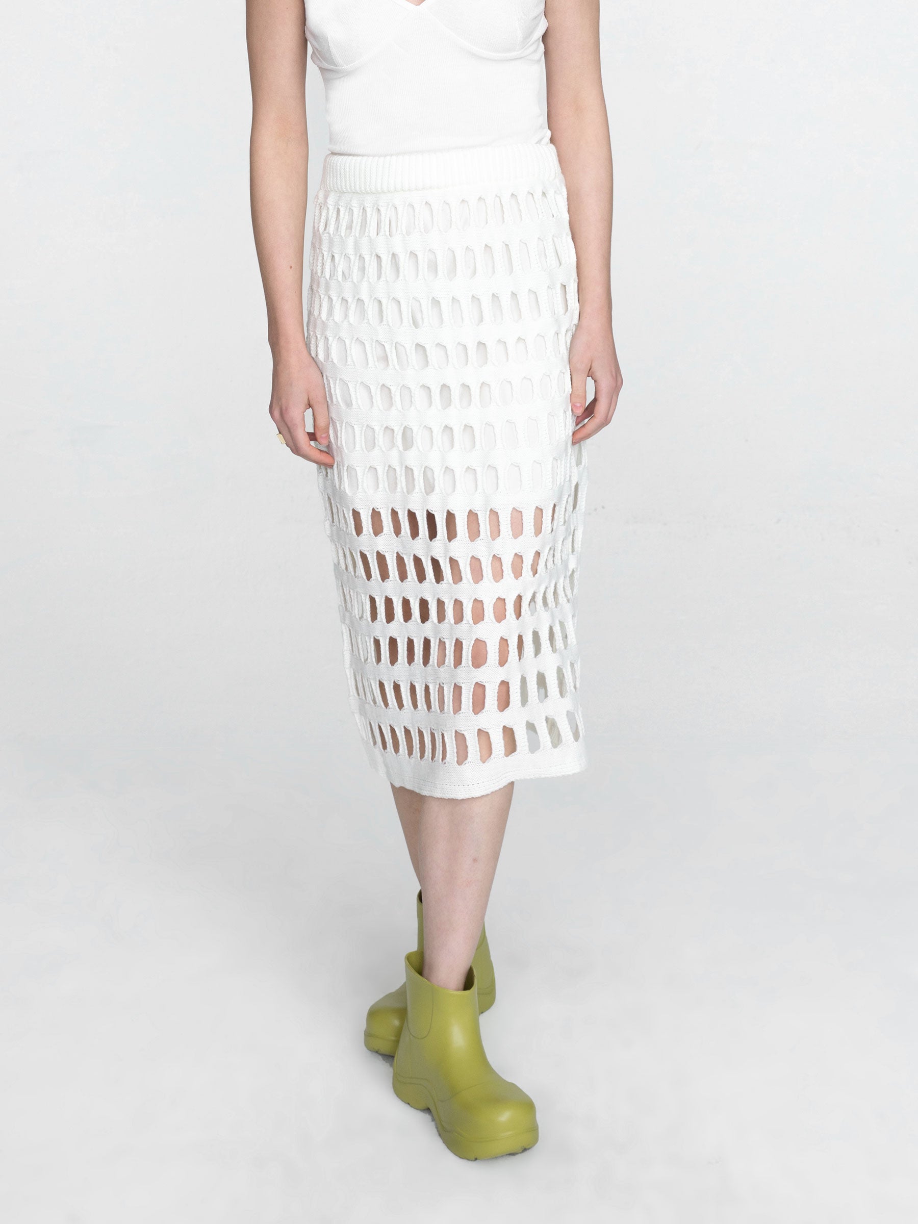 CUBIC Women's Large Mesh Midi Skirt