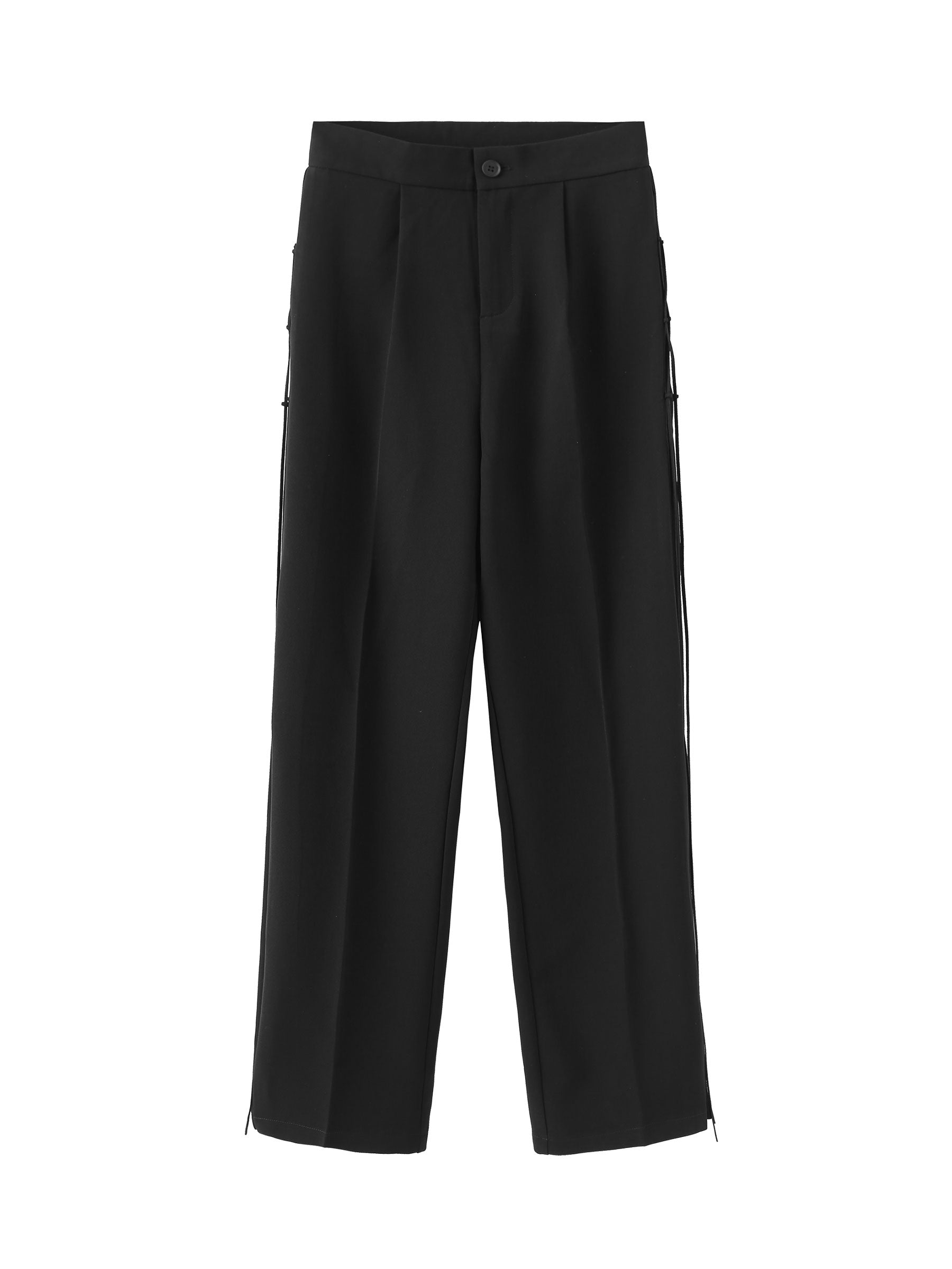 CUBIC Women's Wide Leg Tailored Trousers with Loose Ties