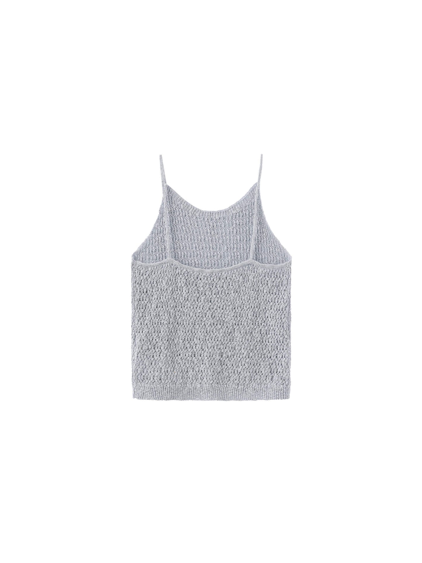 Thin Strap Ribbed Knit Vest