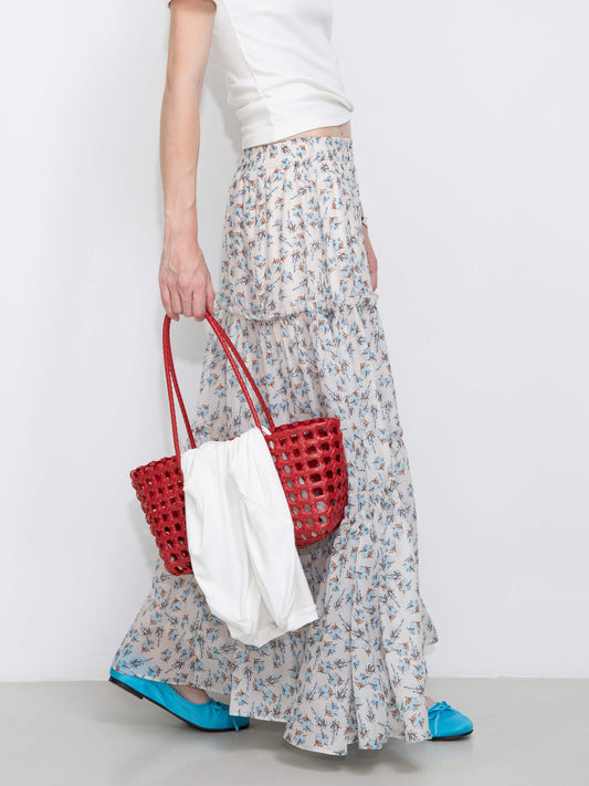 Floral Print Maxi Skirt