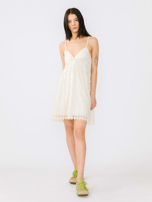 3D Embroidery Lace Sling Dress