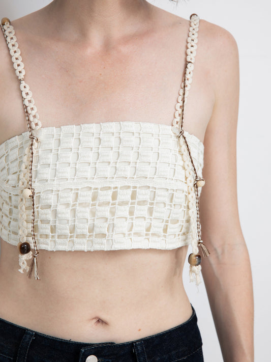 Cut-Out Cropped Bandeau Cami