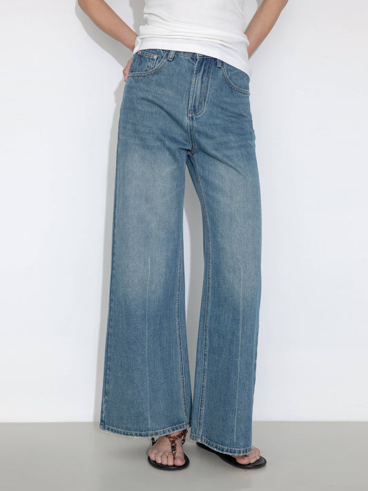 Loose-Fit Flared Vintage Jeans