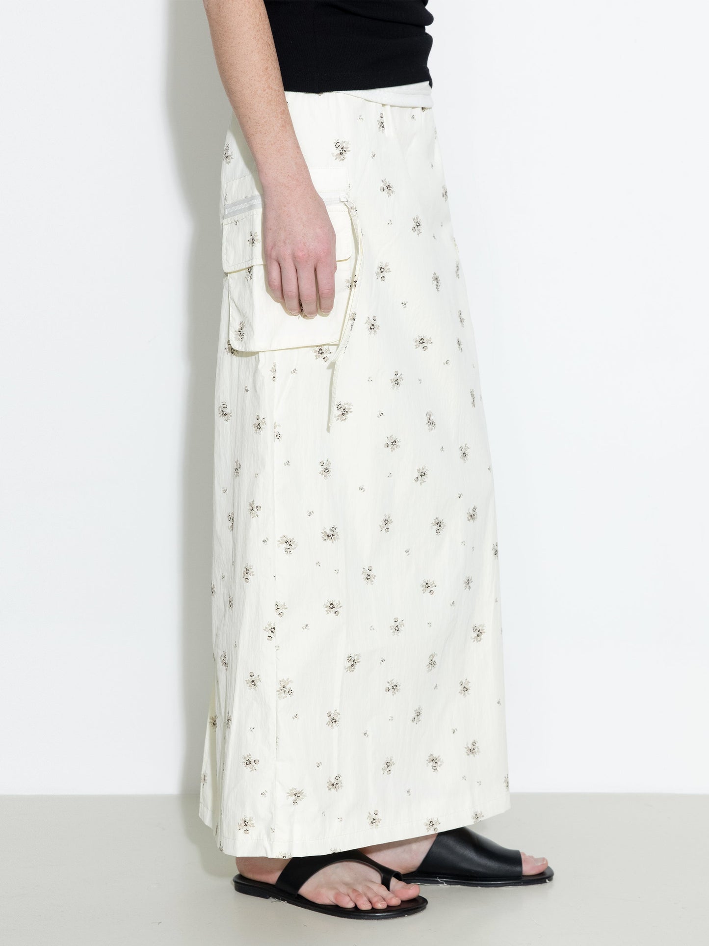 A-line Floral Skirt