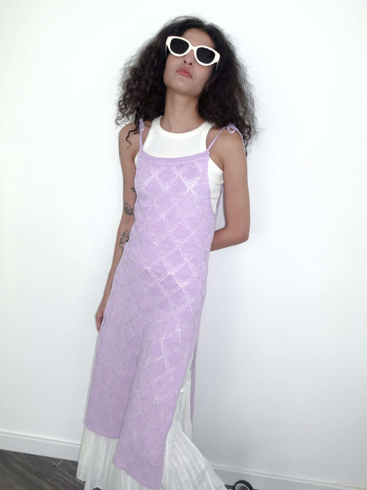 Retro Knitted Jacquard Dress