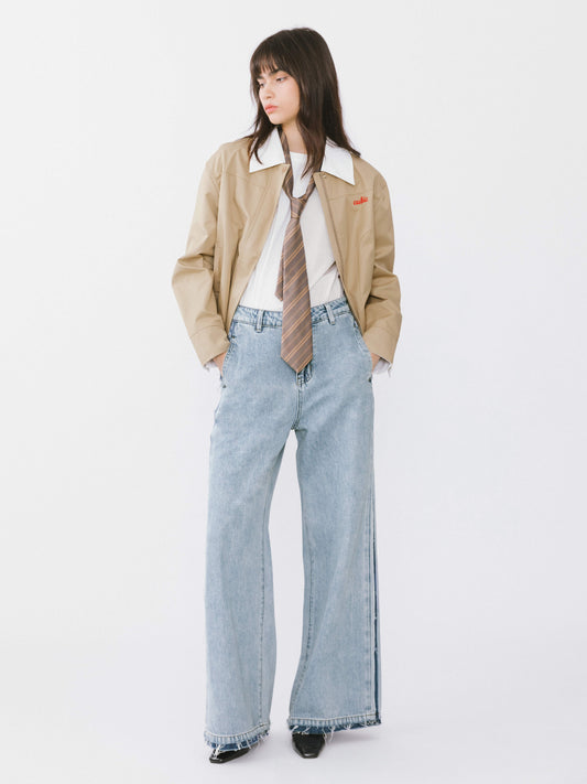 High Waist Barrel Leg Jeans