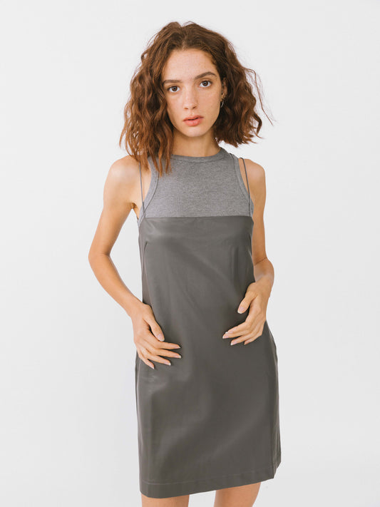 Sleeveless Dress With Cord Straps