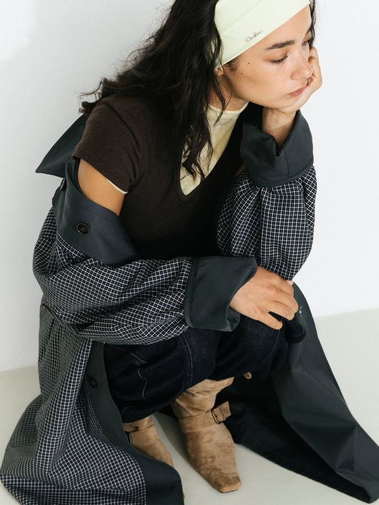 Oversized Single-Breasted Mid-Length Trench Coat