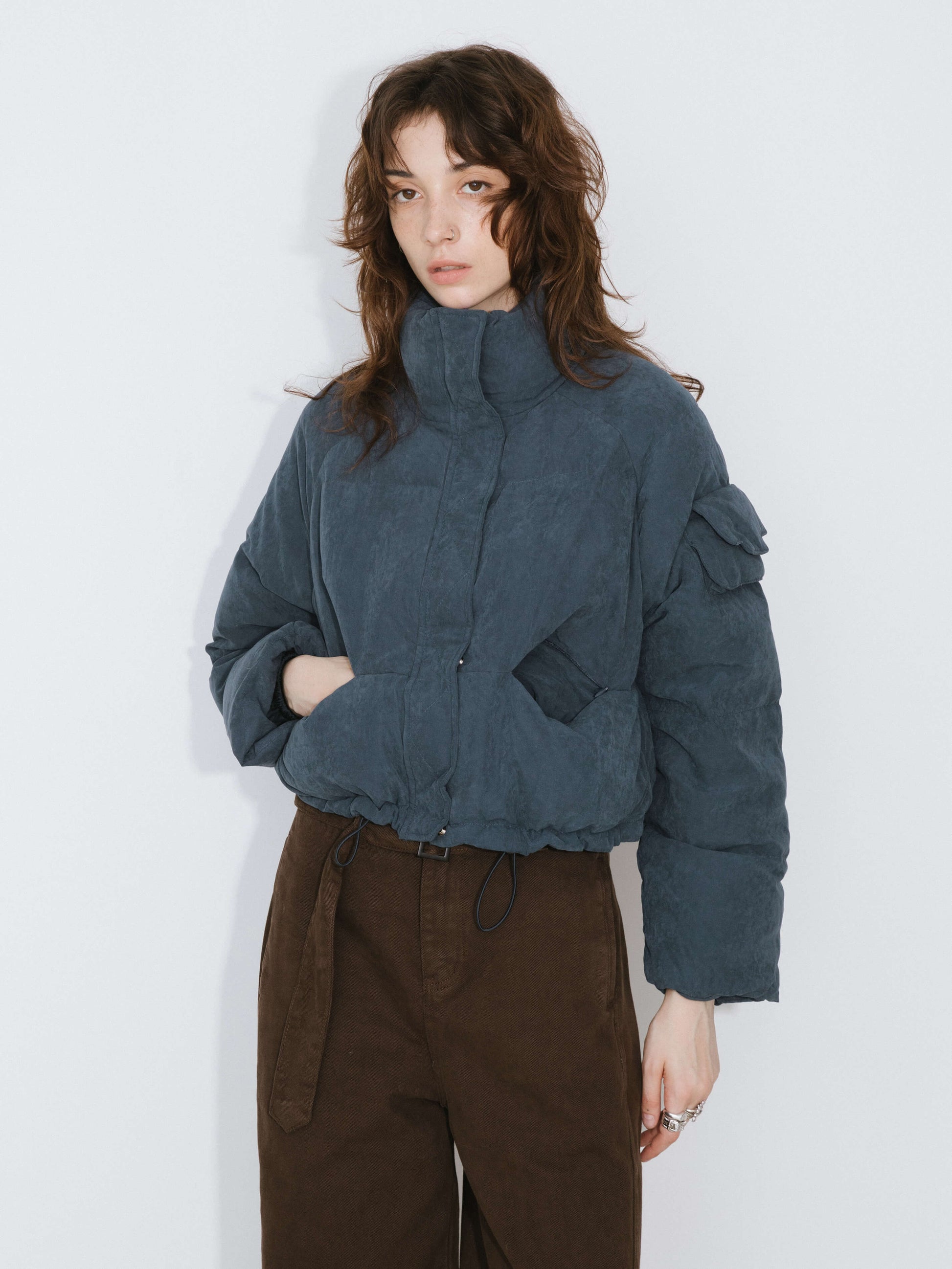 Funnel Neck Down Coat
