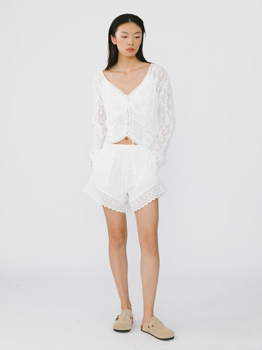 Casual Lace 100% Cotton Shorts