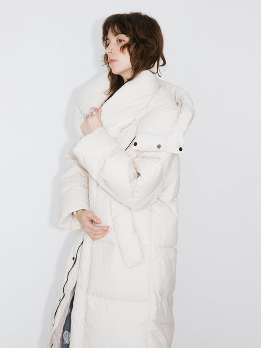 Long A-line Down Coat